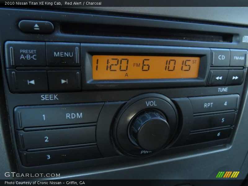 Red Alert / Charcoal 2010 Nissan Titan XE King Cab