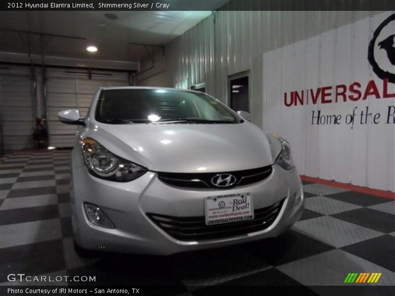 Shimmering Silver / Gray 2012 Hyundai Elantra Limited