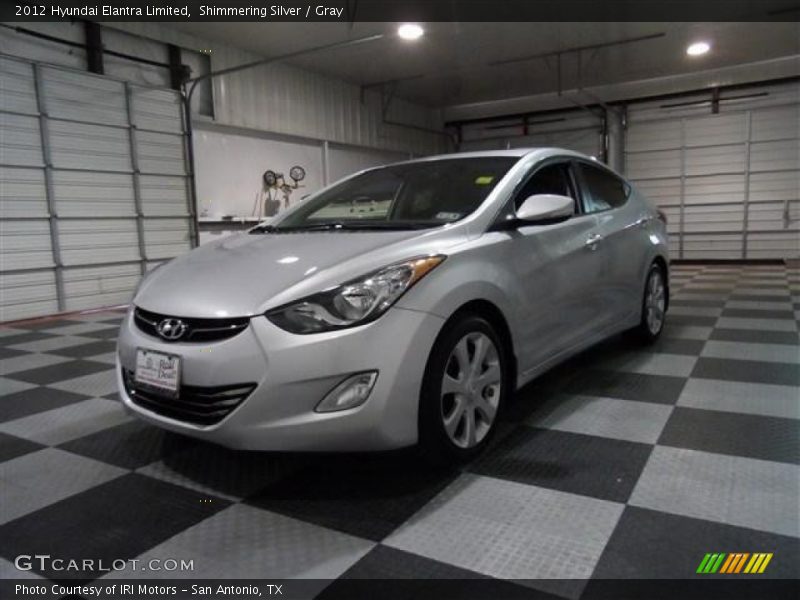 Shimmering Silver / Gray 2012 Hyundai Elantra Limited