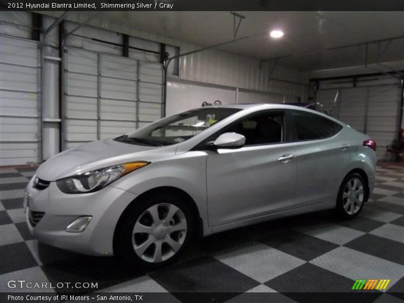 Shimmering Silver / Gray 2012 Hyundai Elantra Limited