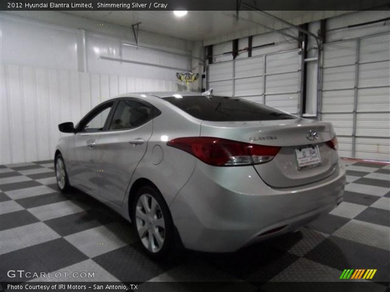 Shimmering Silver / Gray 2012 Hyundai Elantra Limited