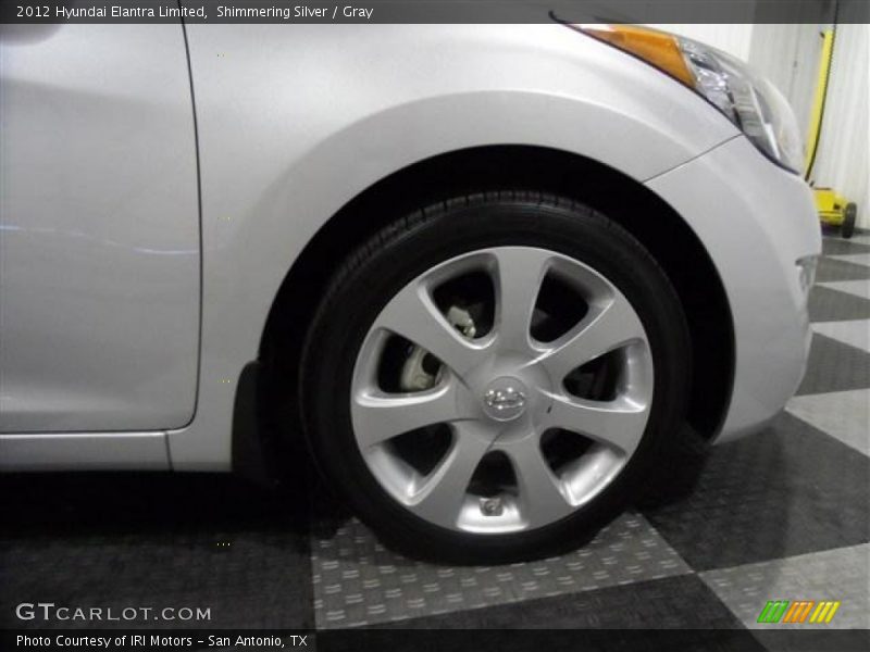 Shimmering Silver / Gray 2012 Hyundai Elantra Limited