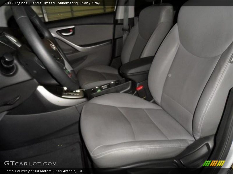 Shimmering Silver / Gray 2012 Hyundai Elantra Limited