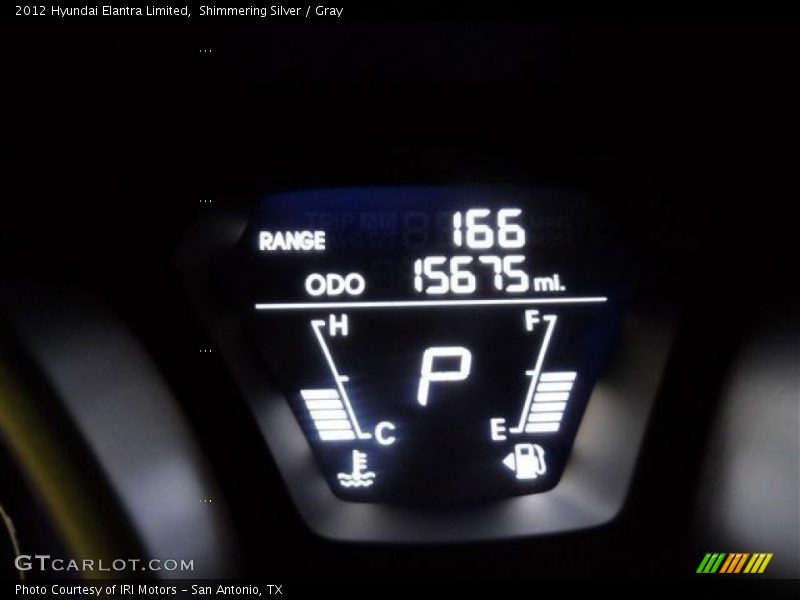 Shimmering Silver / Gray 2012 Hyundai Elantra Limited