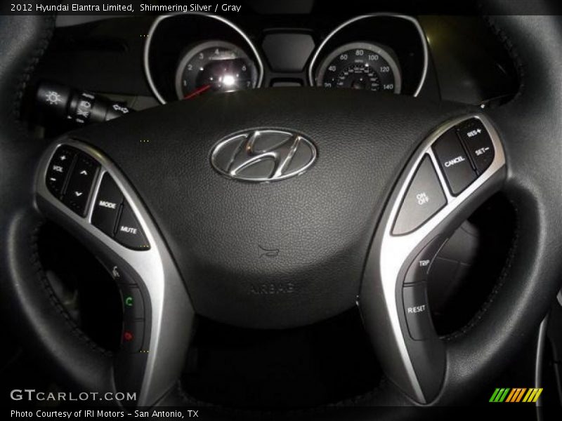 Shimmering Silver / Gray 2012 Hyundai Elantra Limited