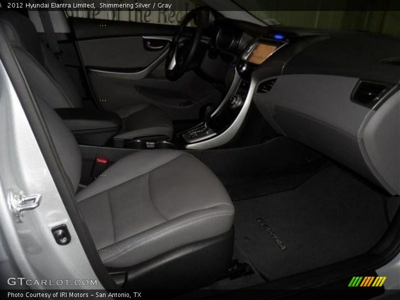 Shimmering Silver / Gray 2012 Hyundai Elantra Limited