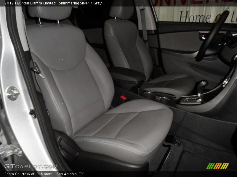 Shimmering Silver / Gray 2012 Hyundai Elantra Limited