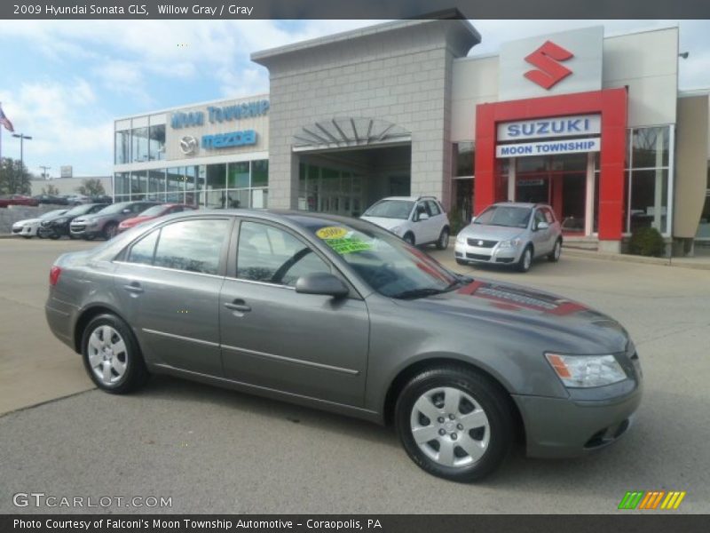 Willow Gray / Gray 2009 Hyundai Sonata GLS