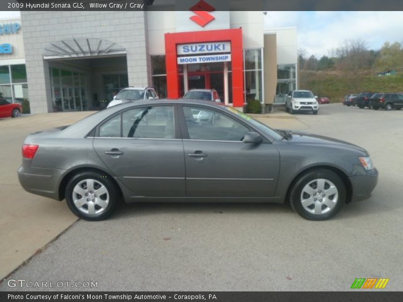 Willow Gray / Gray 2009 Hyundai Sonata GLS