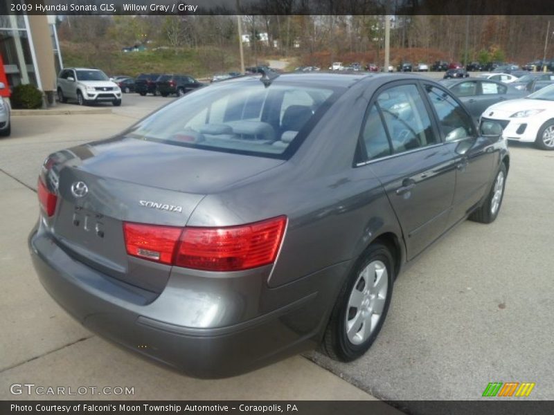 Willow Gray / Gray 2009 Hyundai Sonata GLS