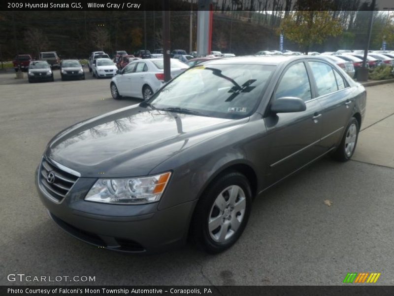 Willow Gray / Gray 2009 Hyundai Sonata GLS