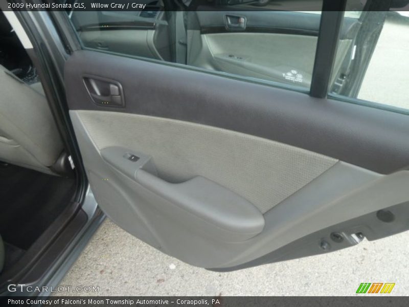 Willow Gray / Gray 2009 Hyundai Sonata GLS