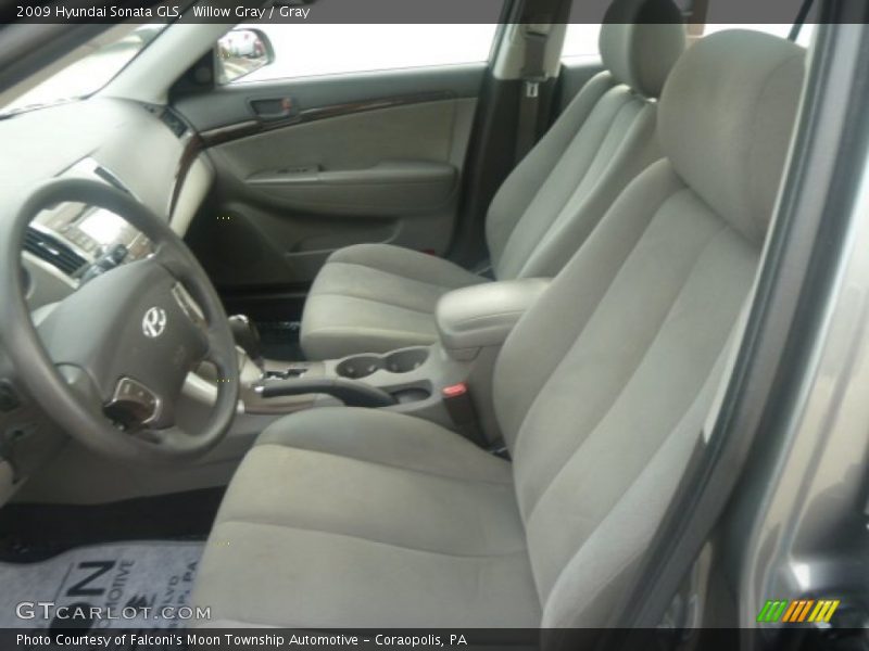 Willow Gray / Gray 2009 Hyundai Sonata GLS