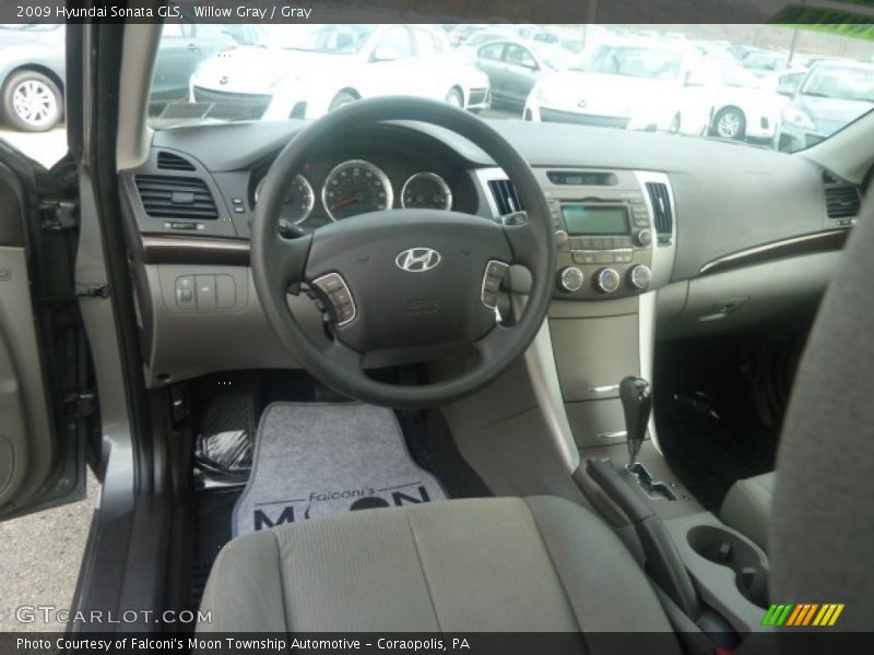 Willow Gray / Gray 2009 Hyundai Sonata GLS