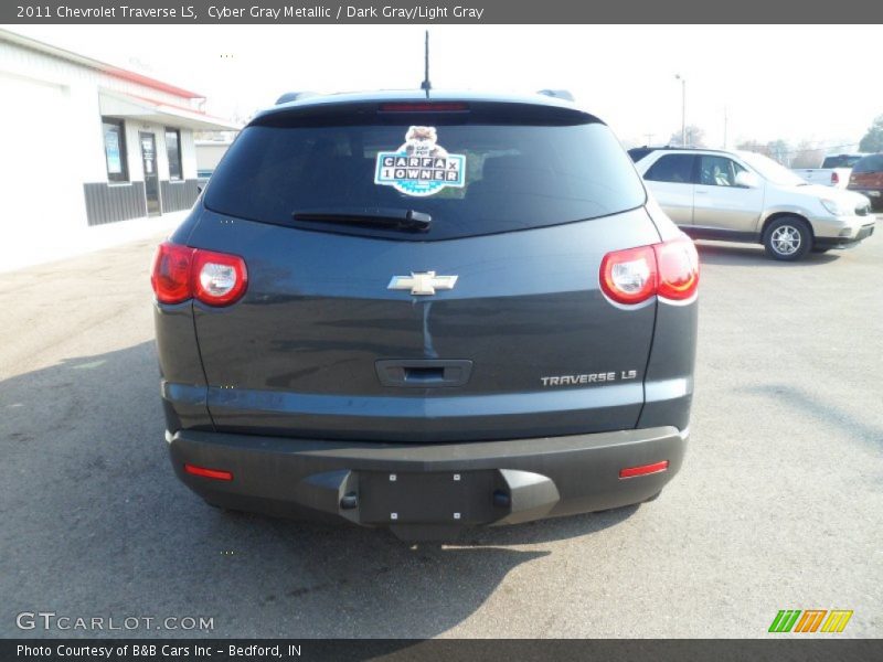 Cyber Gray Metallic / Dark Gray/Light Gray 2011 Chevrolet Traverse LS