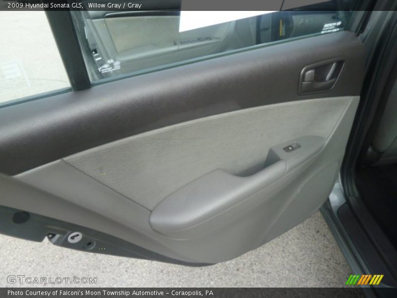 Willow Gray / Gray 2009 Hyundai Sonata GLS