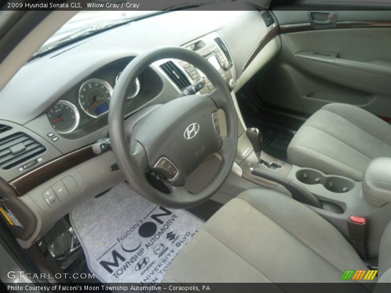 Willow Gray / Gray 2009 Hyundai Sonata GLS