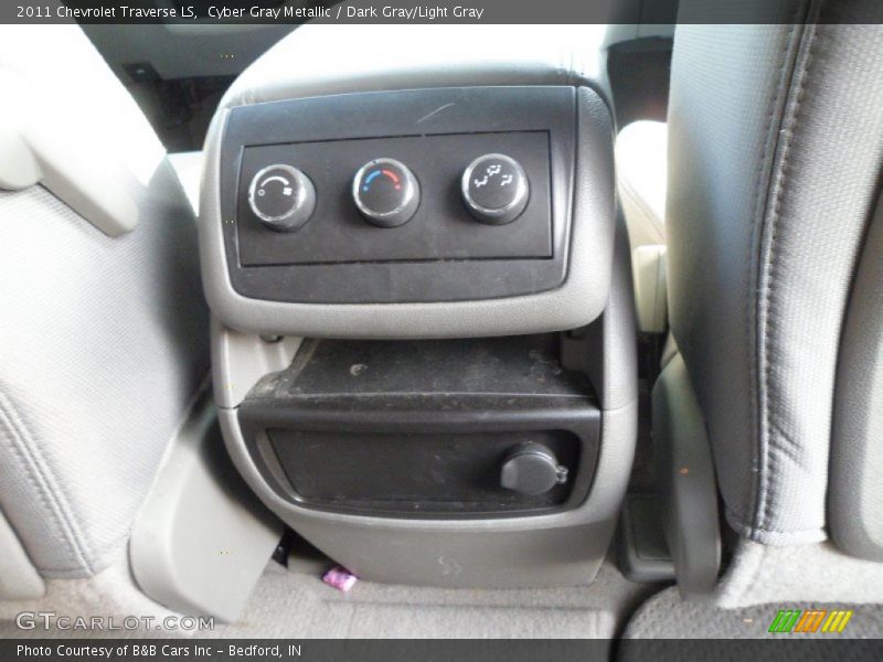 Cyber Gray Metallic / Dark Gray/Light Gray 2011 Chevrolet Traverse LS