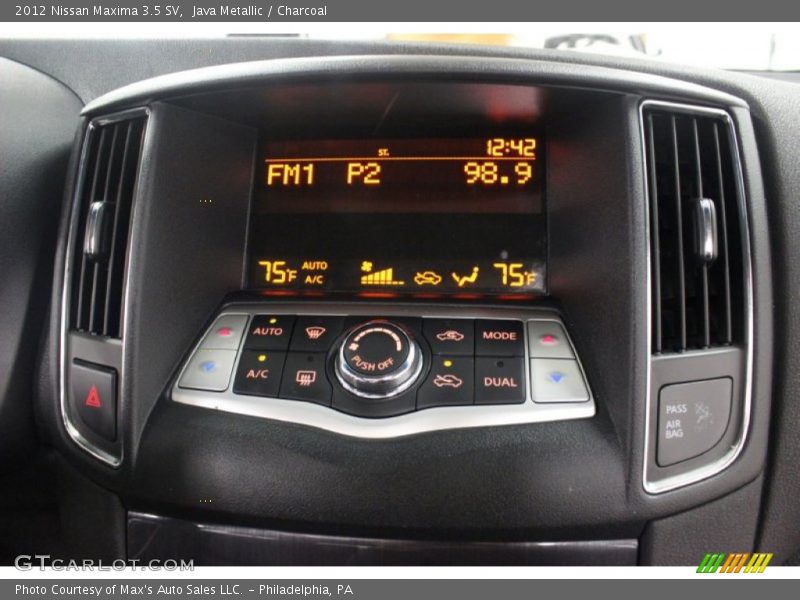 Java Metallic / Charcoal 2012 Nissan Maxima 3.5 SV