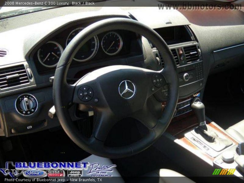 Black / Black 2008 Mercedes-Benz C 300 Luxury