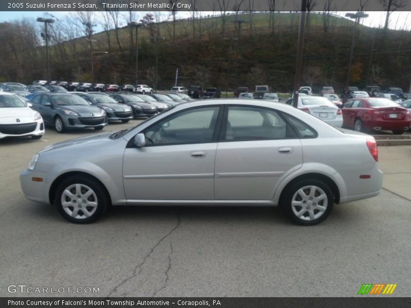 Titanium Silver Metallic / Gray 2005 Suzuki Forenza S Sedan