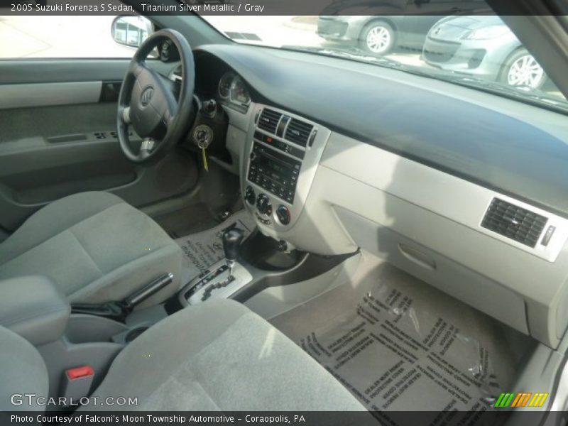 Titanium Silver Metallic / Gray 2005 Suzuki Forenza S Sedan
