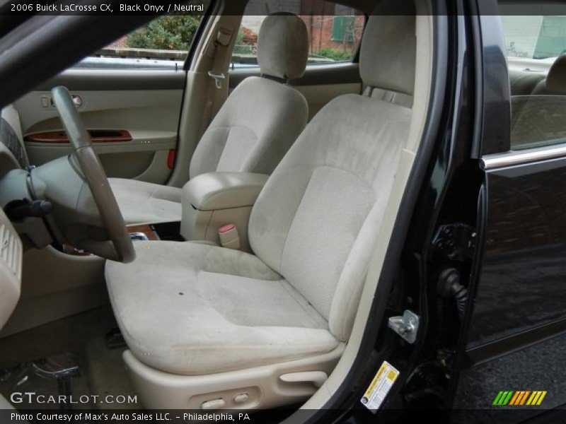 Front Seat of 2006 LaCrosse CX