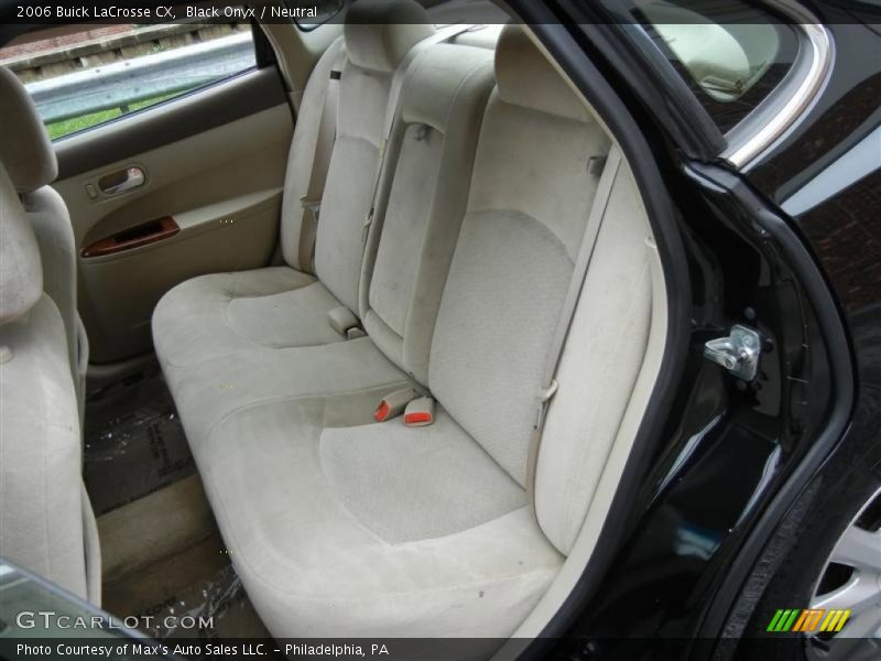 Rear Seat of 2006 LaCrosse CX