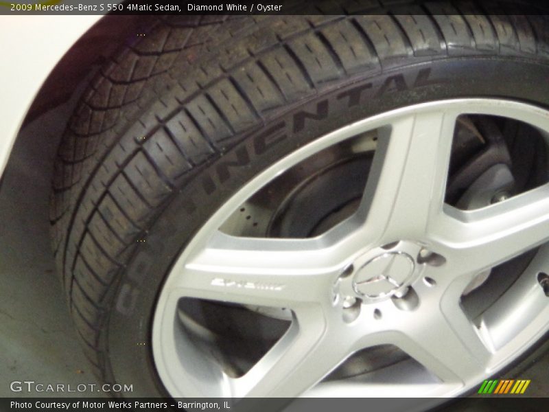 Diamond White / Oyster 2009 Mercedes-Benz S 550 4Matic Sedan