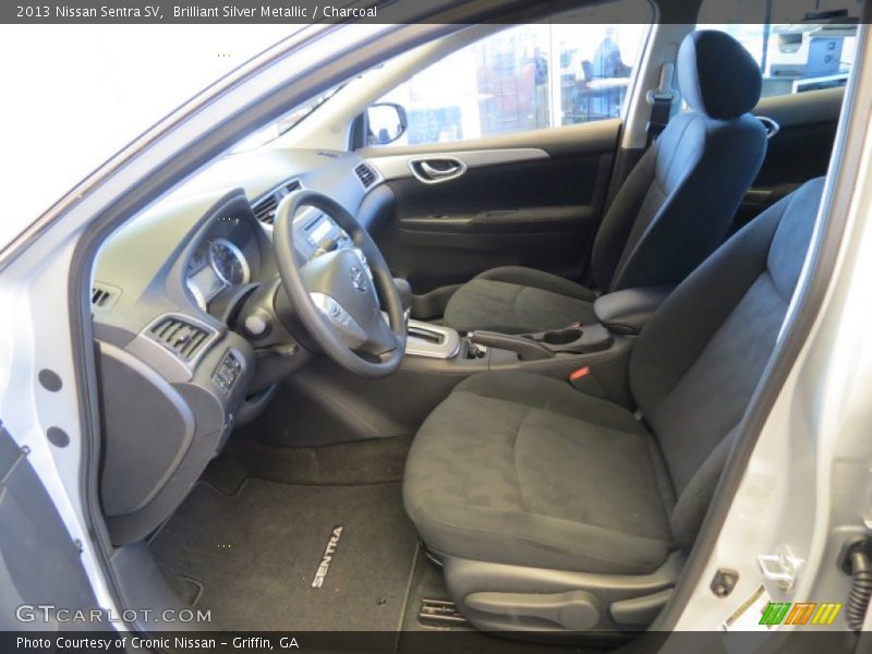 Brilliant Silver Metallic / Charcoal 2013 Nissan Sentra SV