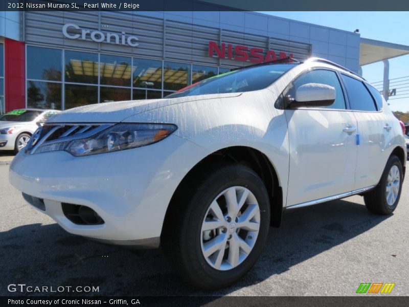 Pearl White / Beige 2012 Nissan Murano SL