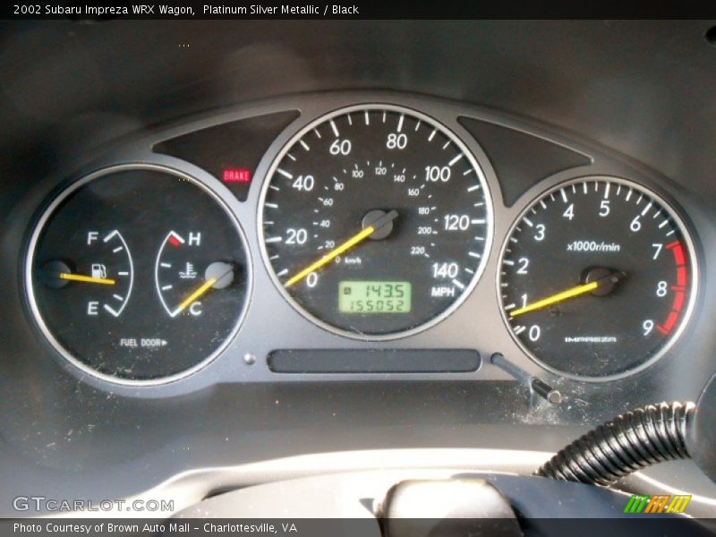  2002 Impreza WRX Wagon WRX Wagon Gauges