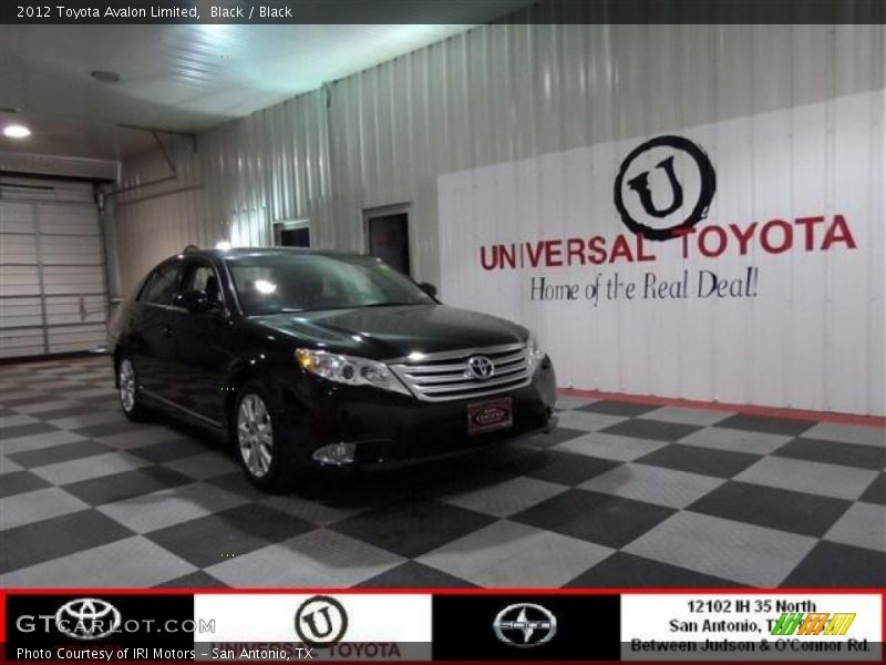 Black / Black 2012 Toyota Avalon Limited