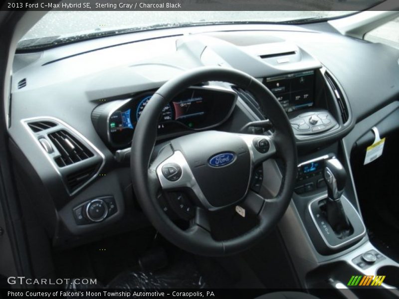 Sterling Gray / Charcoal Black 2013 Ford C-Max Hybrid SE