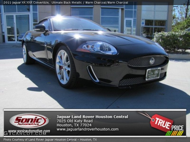 Ultimate Black Metallic / Warm Charcoal/Warm Charcoal 2011 Jaguar XK XKR Convertible