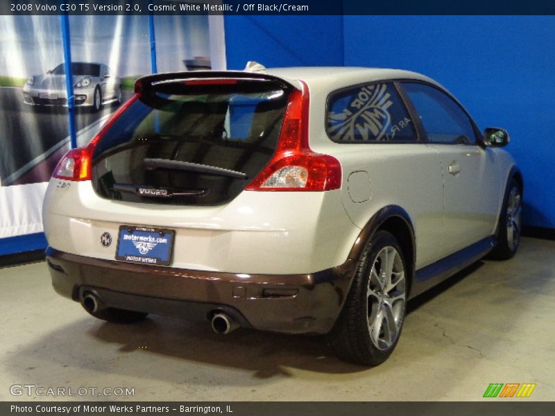 Cosmic White Metallic / Off Black/Cream 2008 Volvo C30 T5 Version 2.0