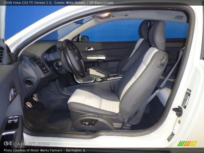 Cosmic White Metallic / Off Black/Cream 2008 Volvo C30 T5 Version 2.0