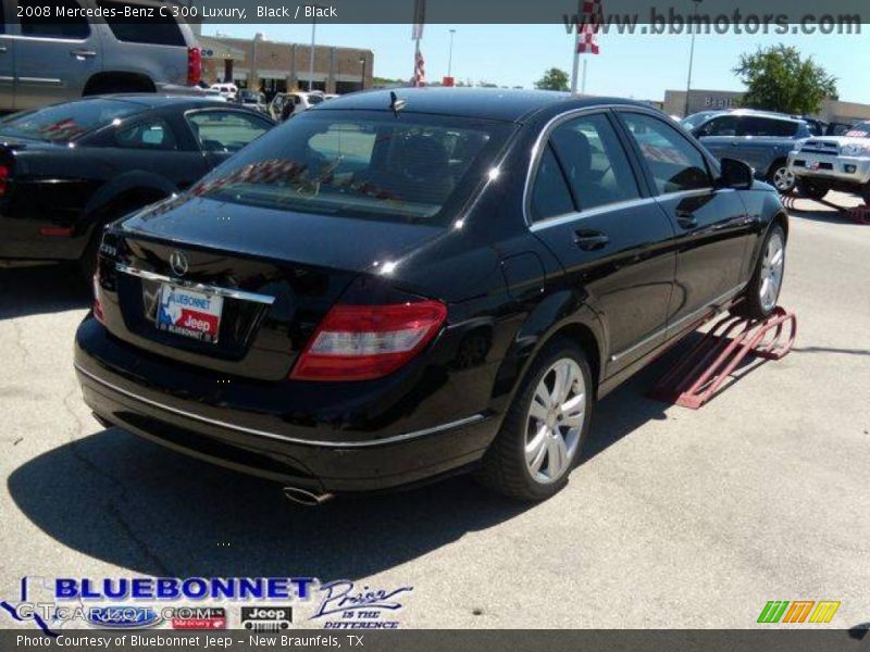 Black / Black 2008 Mercedes-Benz C 300 Luxury