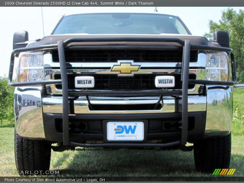 Summit White / Dark Titanium 2009 Chevrolet Silverado 2500HD LS Crew Cab 4x4