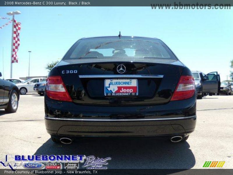 Black / Black 2008 Mercedes-Benz C 300 Luxury
