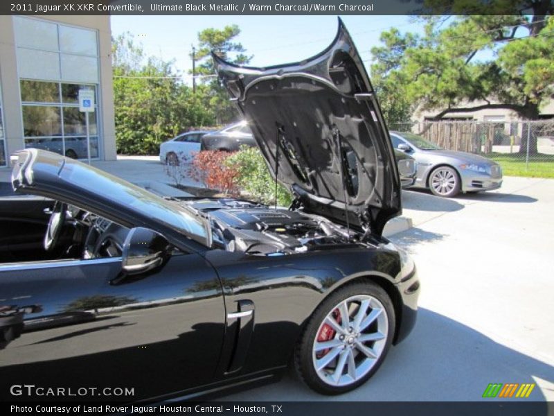 Ultimate Black Metallic / Warm Charcoal/Warm Charcoal 2011 Jaguar XK XKR Convertible