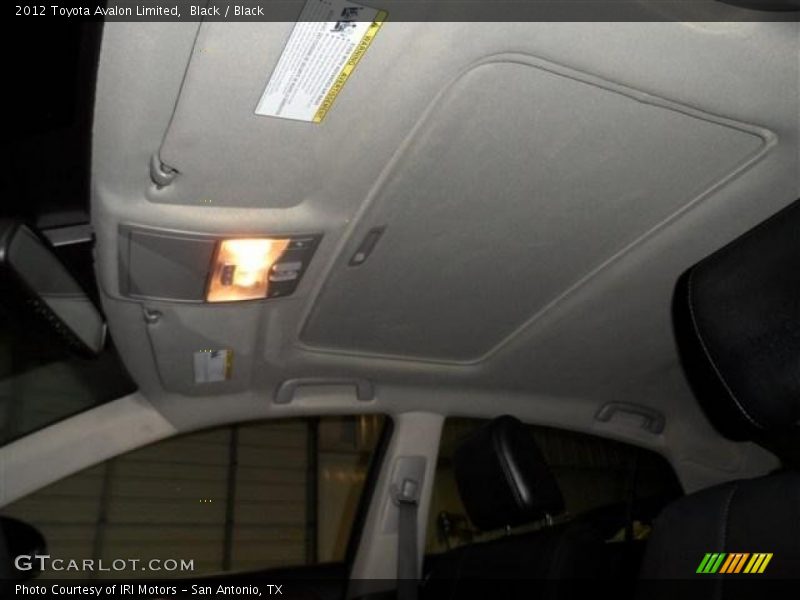 Black / Black 2012 Toyota Avalon Limited