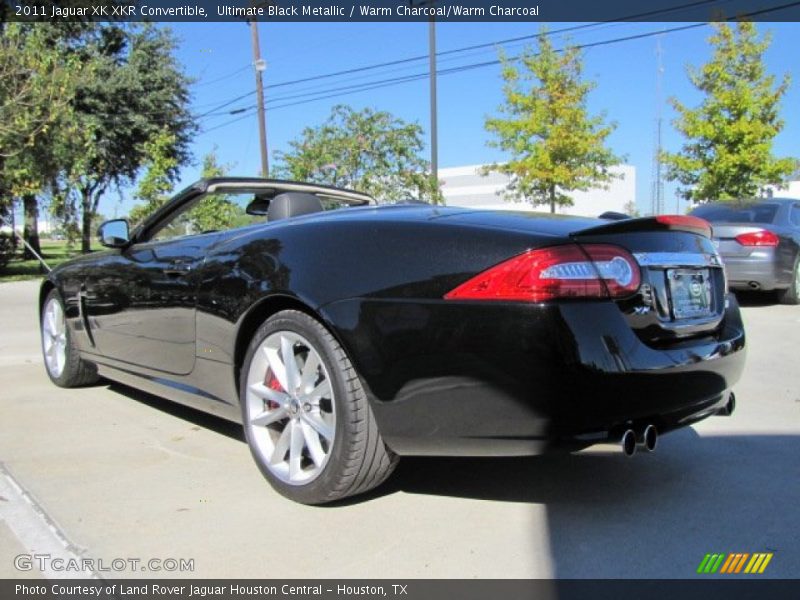 Ultimate Black Metallic / Warm Charcoal/Warm Charcoal 2011 Jaguar XK XKR Convertible