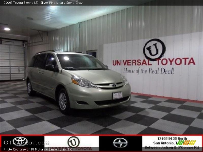 Silver Pine Mica / Stone Gray 2006 Toyota Sienna LE