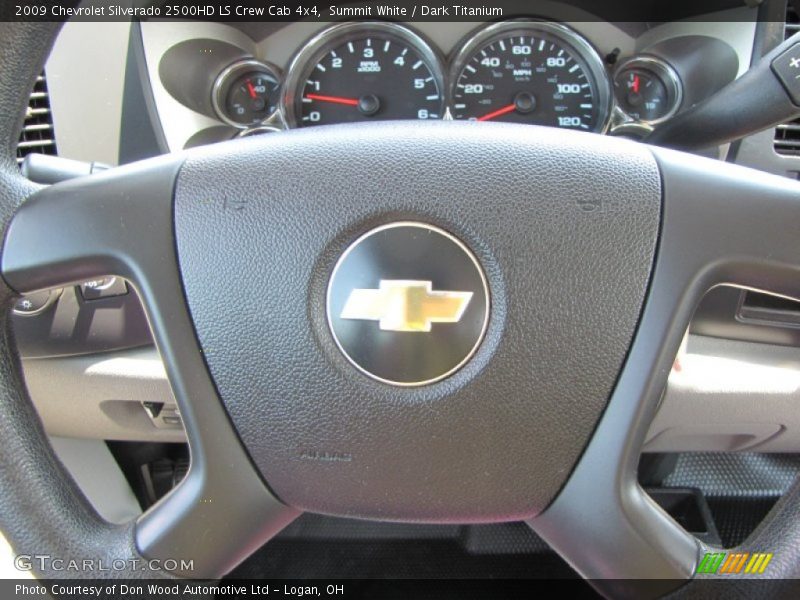 Summit White / Dark Titanium 2009 Chevrolet Silverado 2500HD LS Crew Cab 4x4