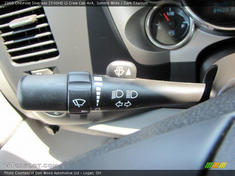 Summit White / Dark Titanium 2009 Chevrolet Silverado 2500HD LS Crew Cab 4x4