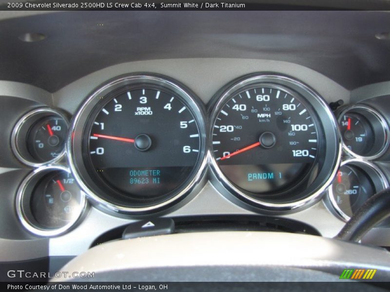 Summit White / Dark Titanium 2009 Chevrolet Silverado 2500HD LS Crew Cab 4x4