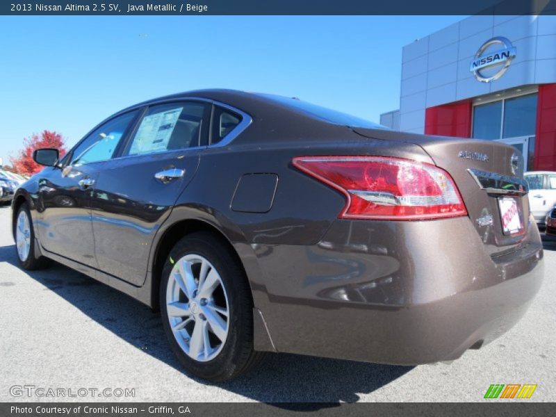Java Metallic / Beige 2013 Nissan Altima 2.5 SV
