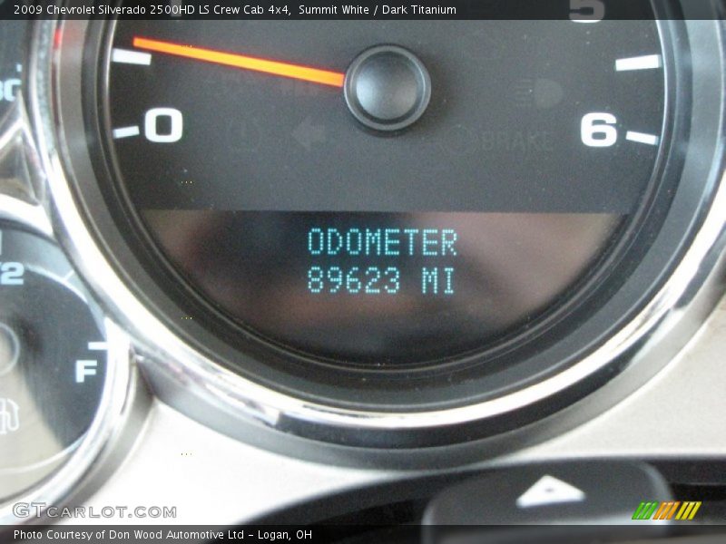 Summit White / Dark Titanium 2009 Chevrolet Silverado 2500HD LS Crew Cab 4x4
