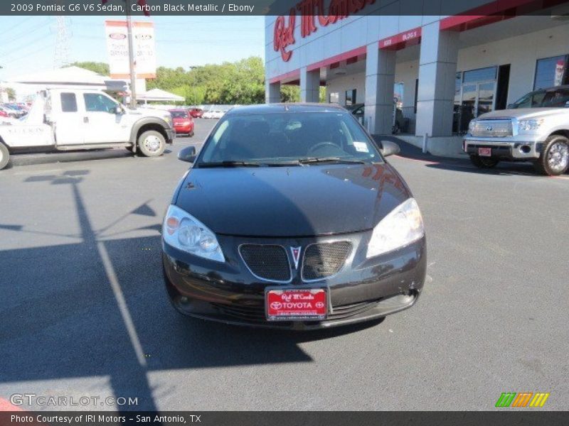 Carbon Black Metallic / Ebony 2009 Pontiac G6 V6 Sedan